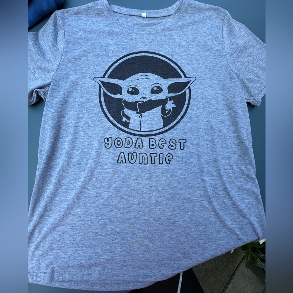 Gray Shirt with Graphic Print